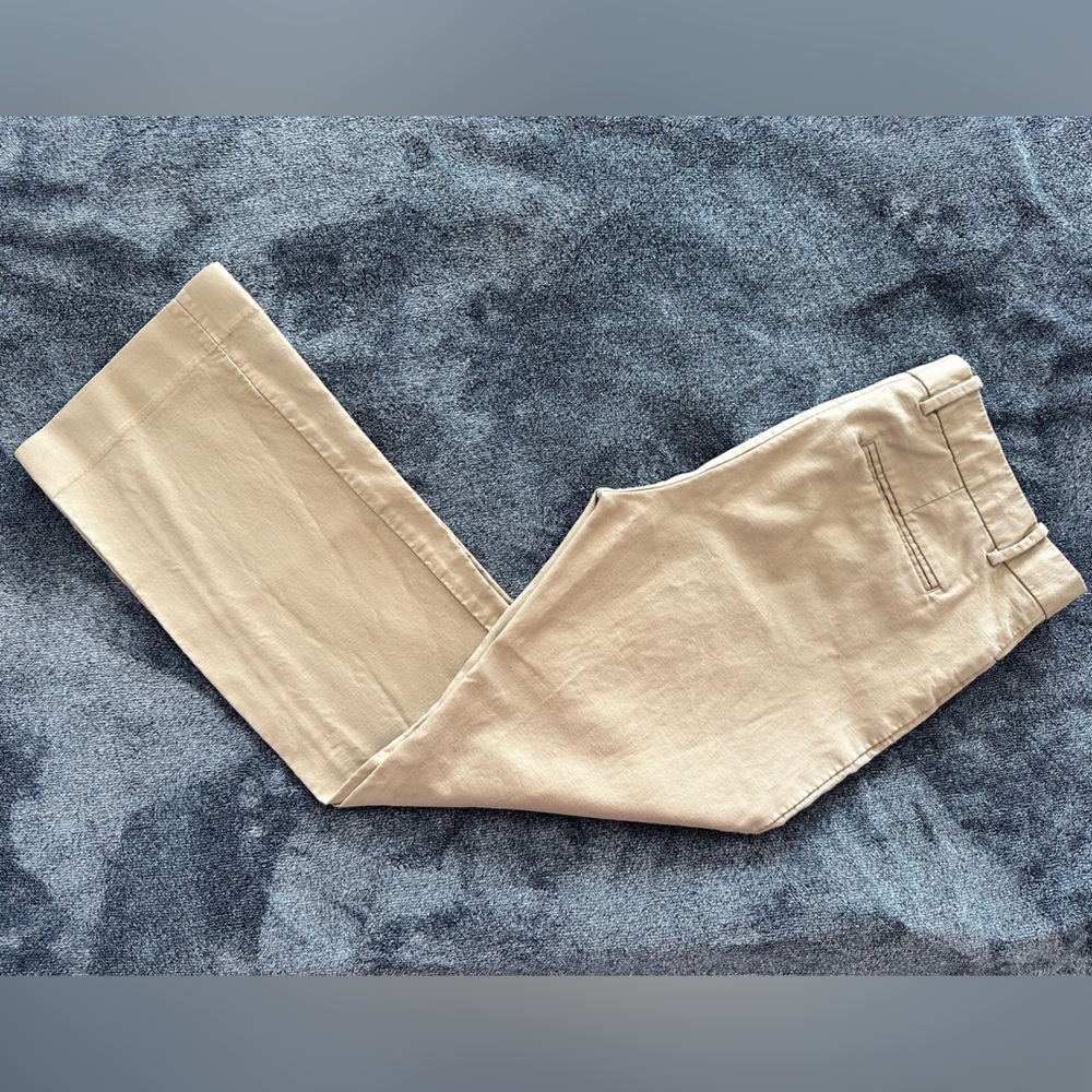 Gap EUC Women's Modern Boot Dress Slacks, 10 Petite, Beige, 100% Cotton